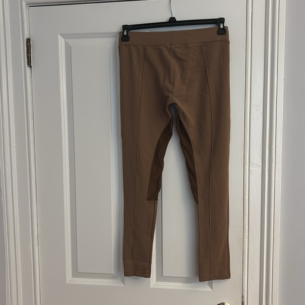 Zara Basic Tan Riding Leggings - Picture 2 of 5